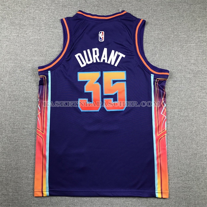 Maillot Enfant Phoenix Suns Kevin Durant NO 35 Ville 2023-24 Volet